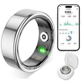 TYUIOL silver ring front view showing sleek design and daily comfort