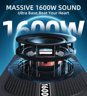TZGBASS built-in Class D amp powering clean, efficient bass response.