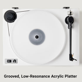 Orbit Plus Gen 2 belt-drive chassis with silicone belt minimizes motor noise.