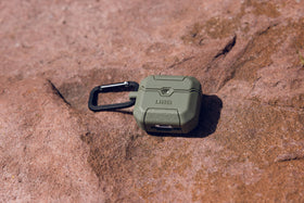 URBAN ARMOR GEAR reinforced corner close-up showing impact absorption