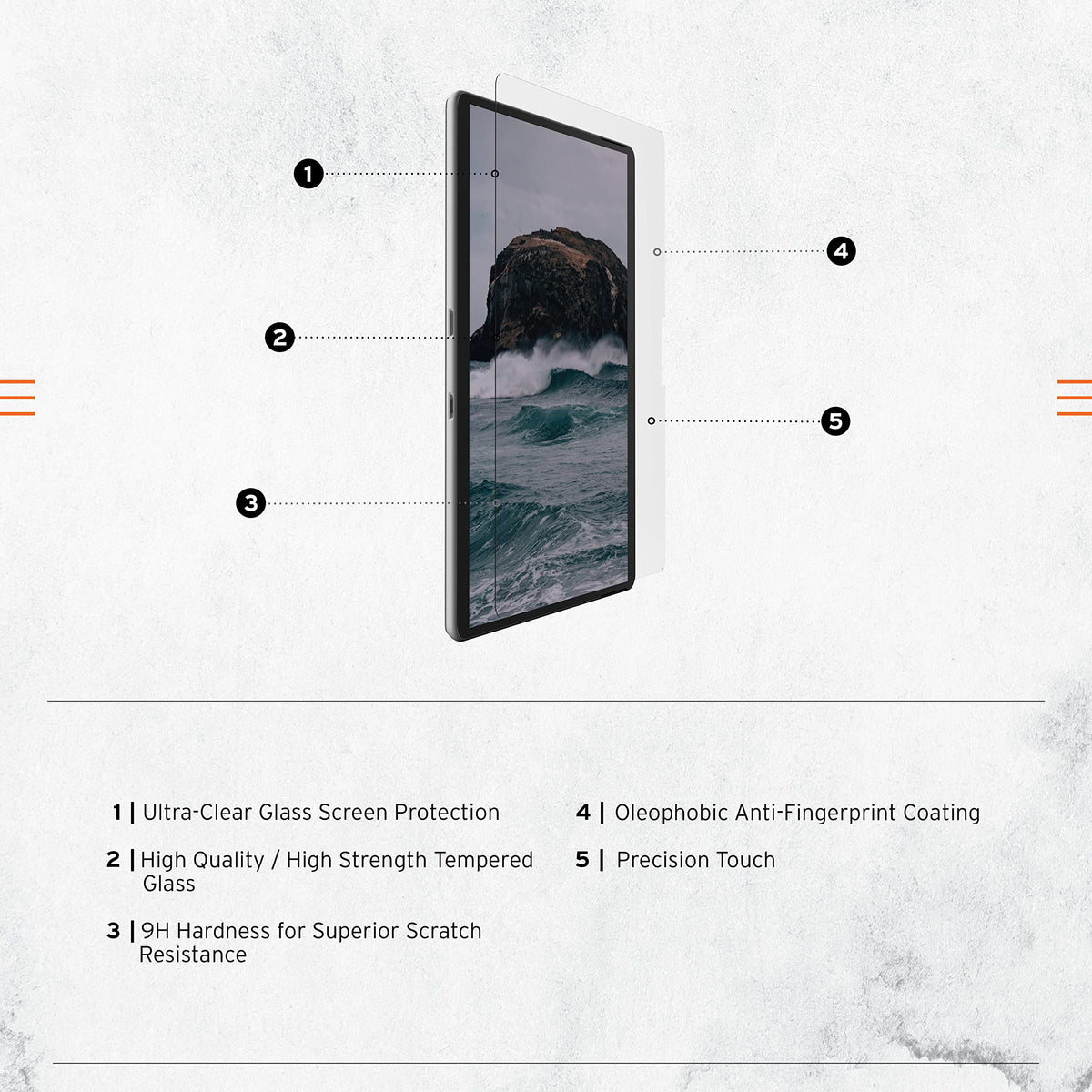 URBAN ARMOR GEAR Surface Pro Shield Plus demonstrating bubble-free installation