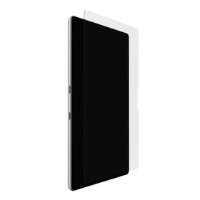 URBAN ARMOR GEAR Glass Shield Plus showing edge-to-edge fit with Surface Pro and case
