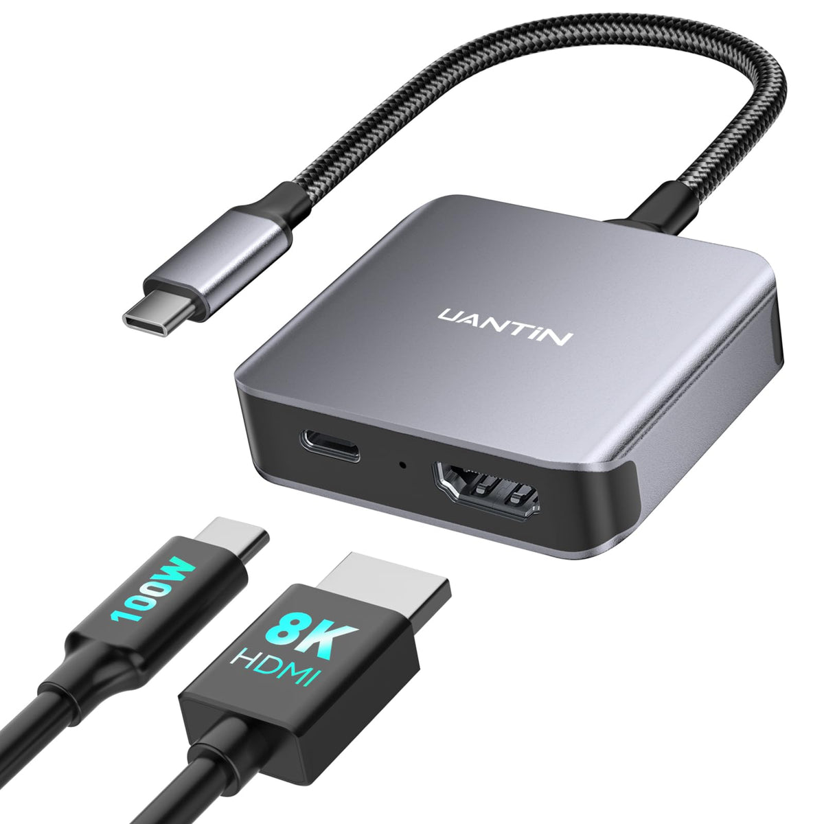 UANTIN USB-C to HDMI 2.1 adapter delivers 8K60 HDR visuals for large displays