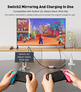 Broad compatibility with iPhone 15/16, iPad, and laptops for screen mirroring
