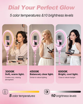 UBeesize adjustable phone holder detail showing secure grip and flexible angles benefit