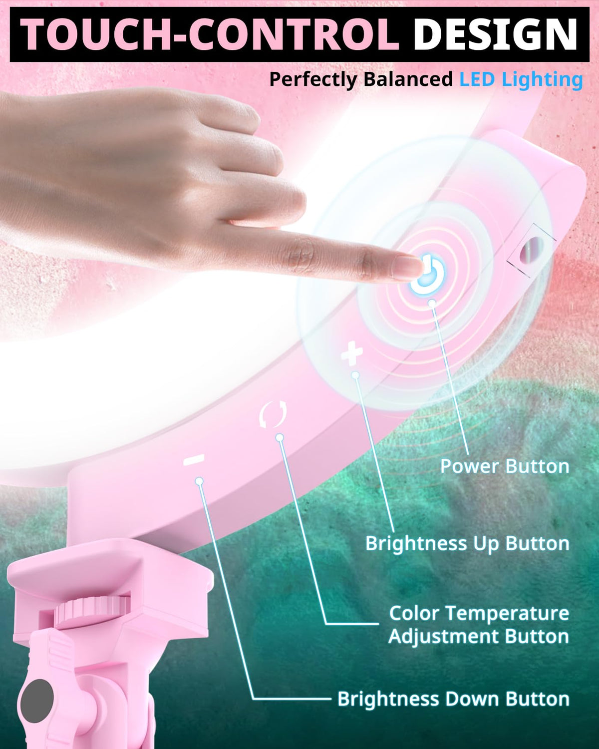 UBeesize ring light used by vlogger showing flattering illumination benefit