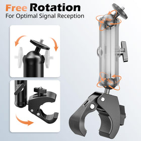 UBeesize Starlink Mini ball-joint adjustment enables precise angle for better signal reception.