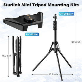UBeesize tripods center column extended demonstrating adjustable height advantage