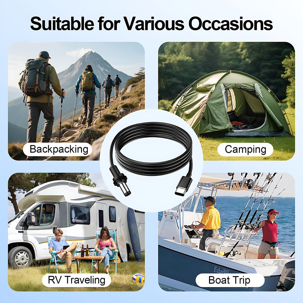 UBeesize cable powering Starlink Mini in an RV showing safe hidden power source