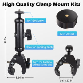UBeesize Starlink Mini Mount on RV ladder fits 0.6 to 1.57 inch poles securely.