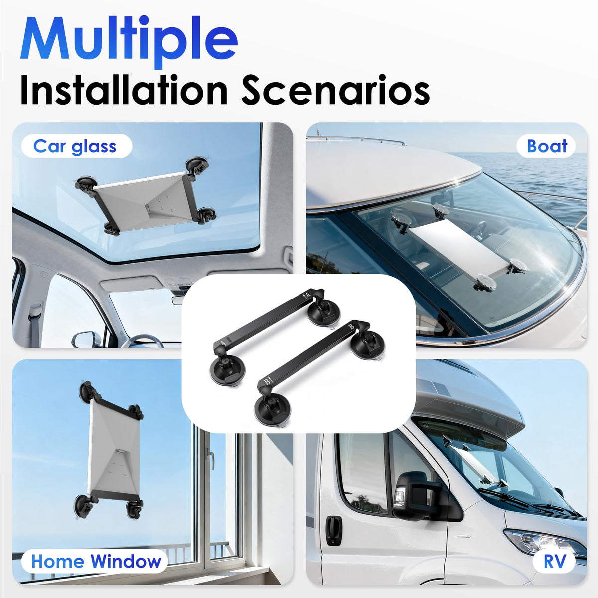 Durable materials of UBeesize Starlink Mini mount for all-weather use.