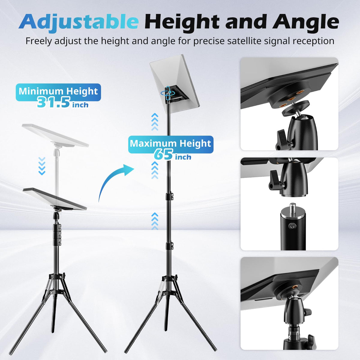 UBeesize folded tripod packed in storage bag for easy transport and compact storage