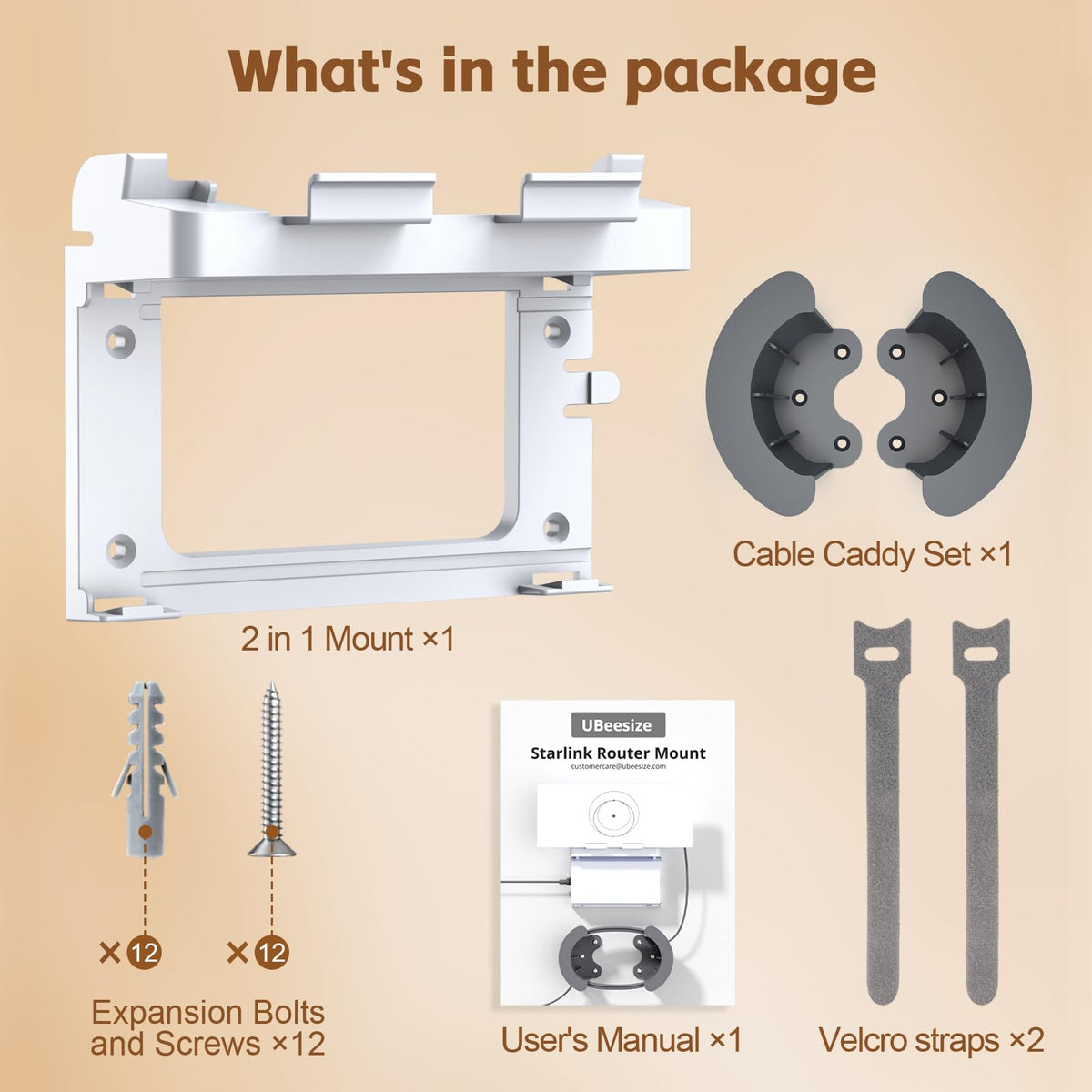 Wall-mounted Starlink setup ideal for compact spaces like boats or cabins.