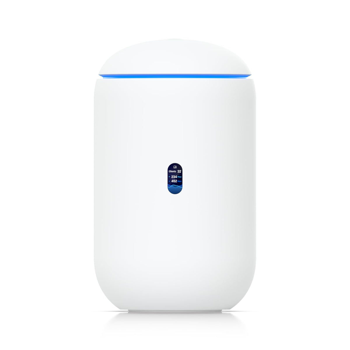 Ubiquiti Dream Router Wi‑Fi 7 front view with 10G SFP+ WAN uplink