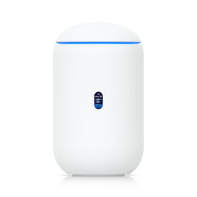Ubiquiti Dream Router Wi‑Fi 7 front view with 10G SFP+ WAN uplink