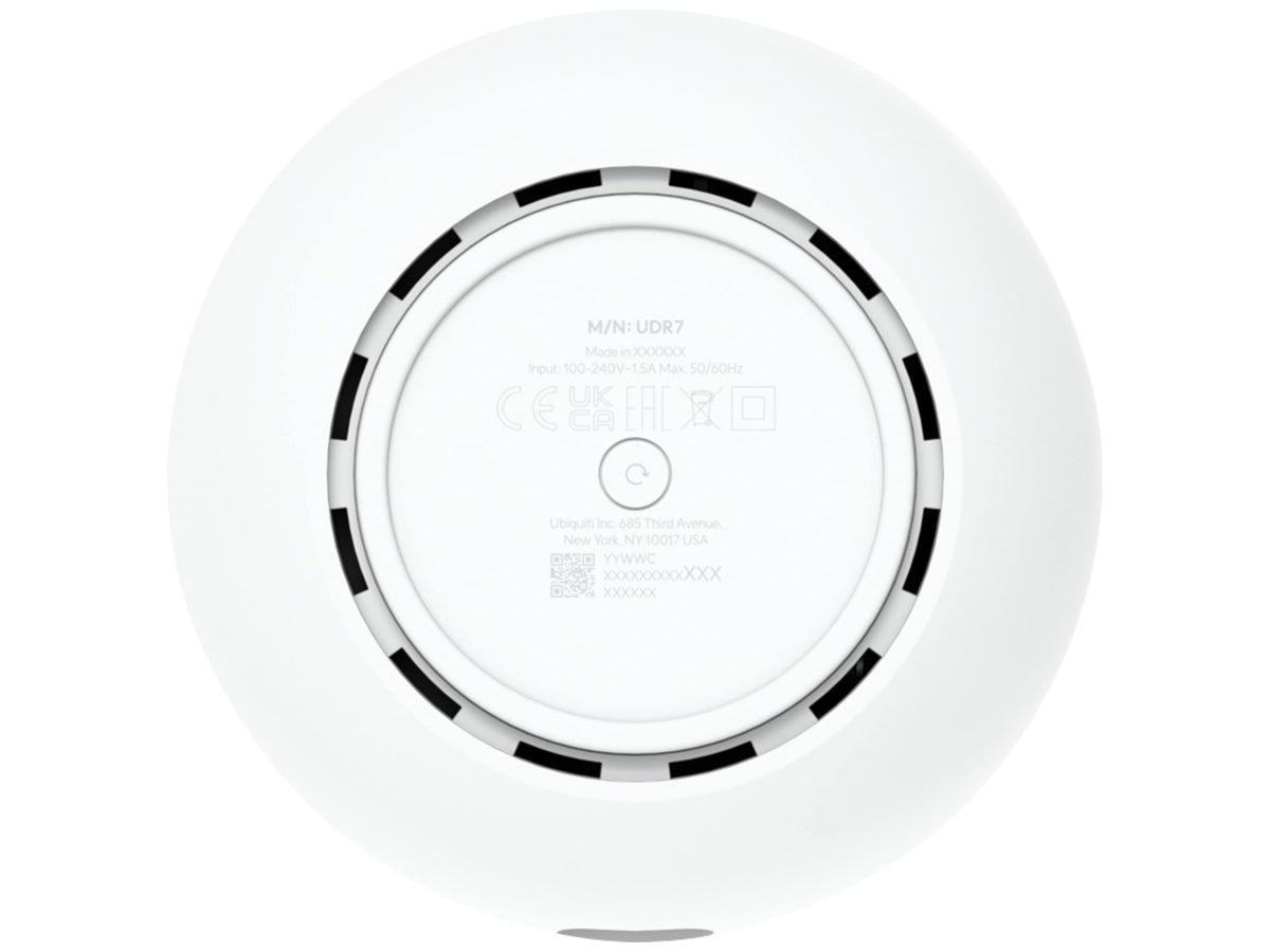 Ubiquiti UDR7 4-port PoE switch powers cameras and APs