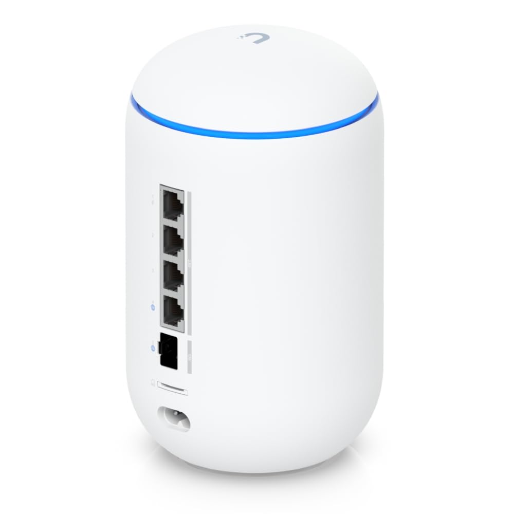 Ubiquiti UDR7 PoE switch image showing PoE-ready ports for network devices.