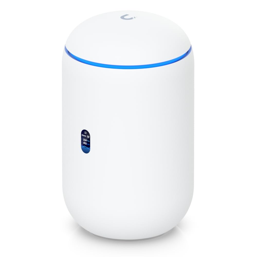 Ubiquiti UDR7 WiFi 7 coverage image highlighting high-speed home or office connectivity.