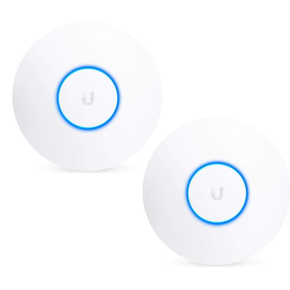 Ubiquiti UniFi AP-AC-PRO US front view in white for discreet mounting