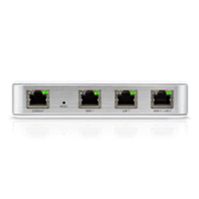 Ubiquiti UniFi USG back ports layout enabling flexible WAN/LAN connections
