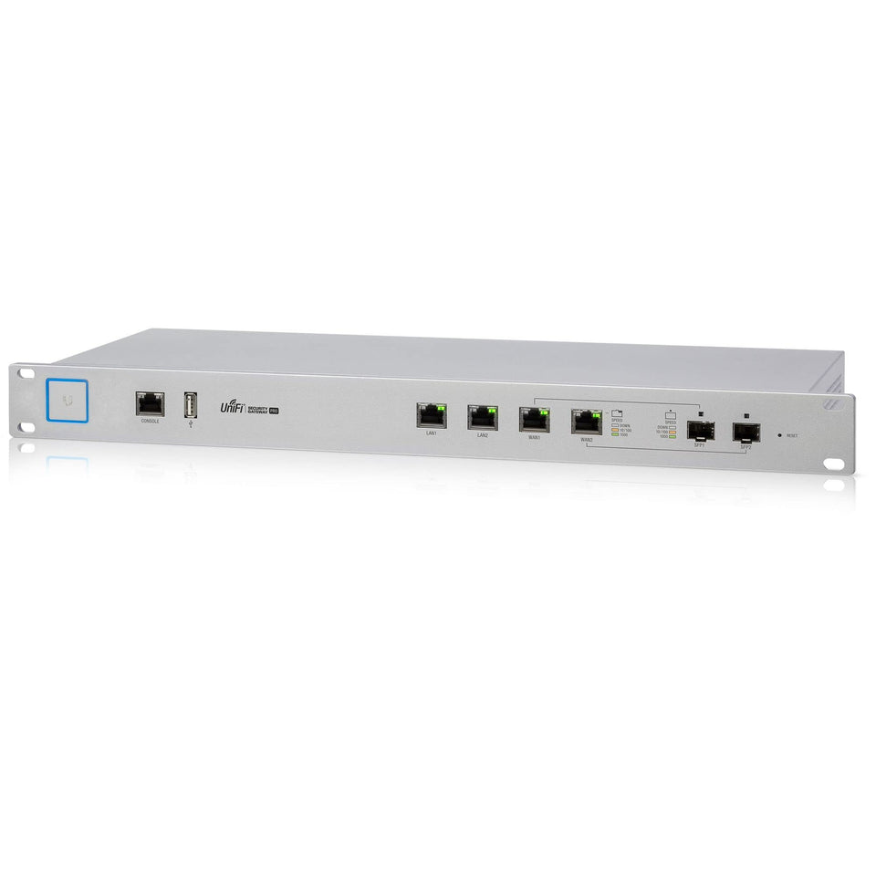 Ubiquiti USG-PRO-4 front view router for enterprise level security and performance