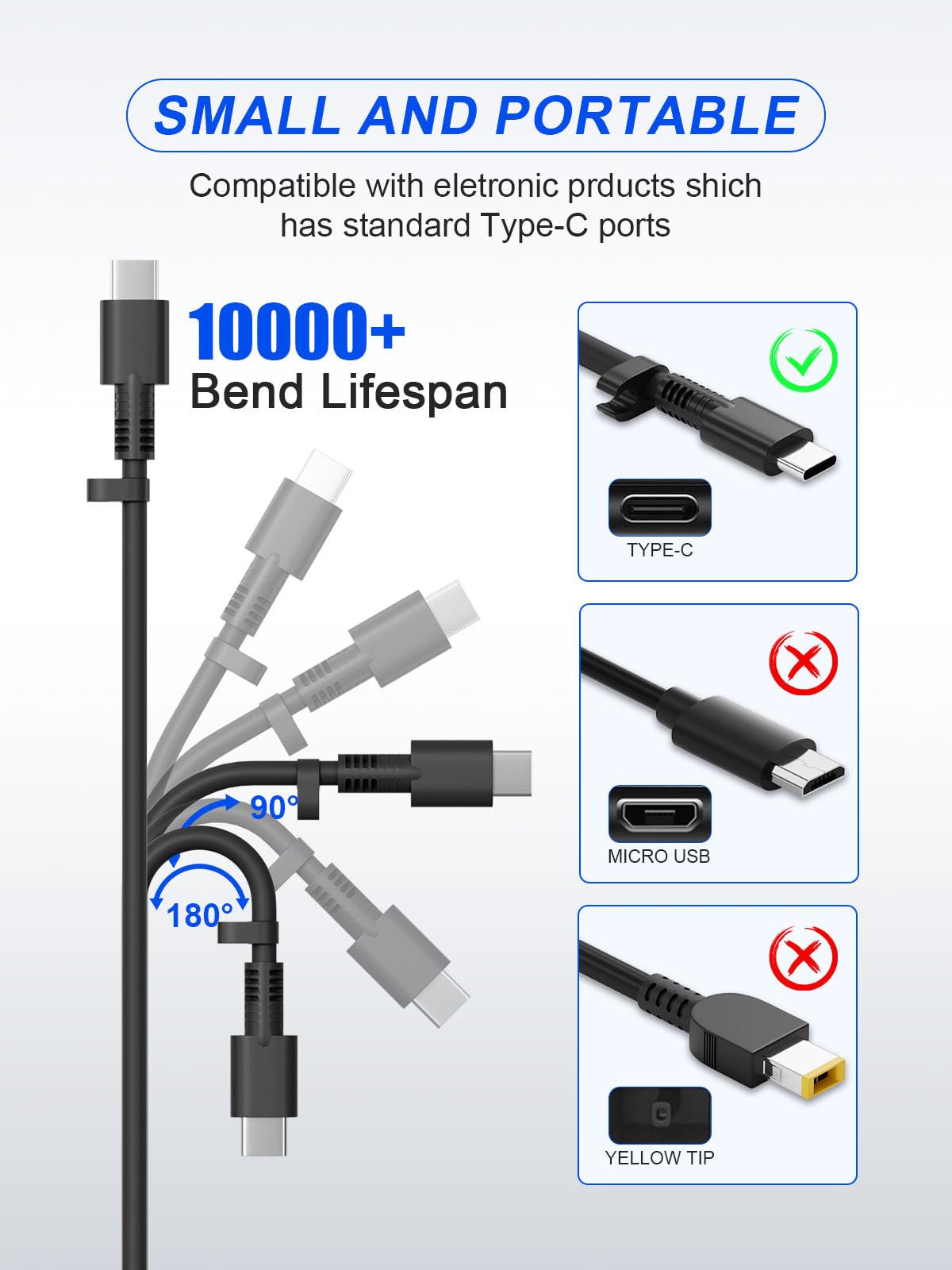 UCANUUP cable management strap helps keep cables tidy during travel.