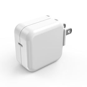 UCCRIE 30W USB-C charger block powering MacBook and iPhone