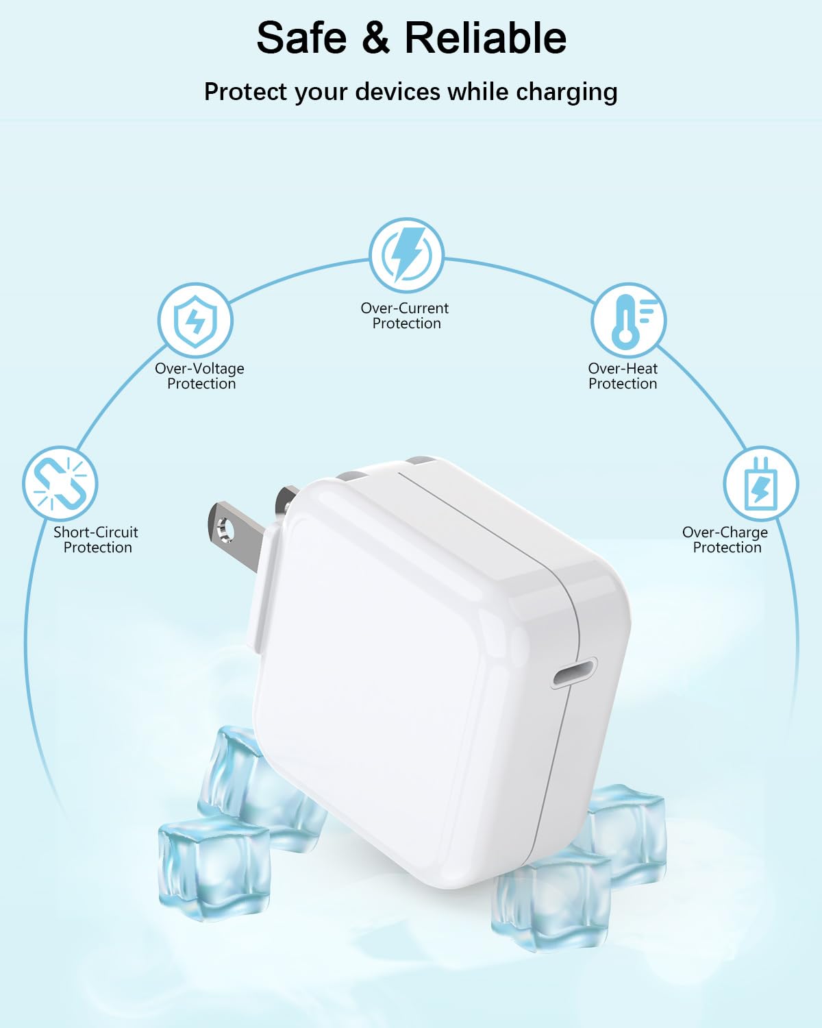 UCCRIE foldable-usb-c-charger folds flat for easy packing
