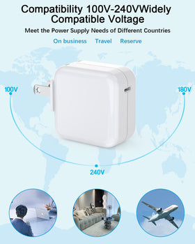 UCCRIE worldwide-volt-charger supports 100-240V for global travel