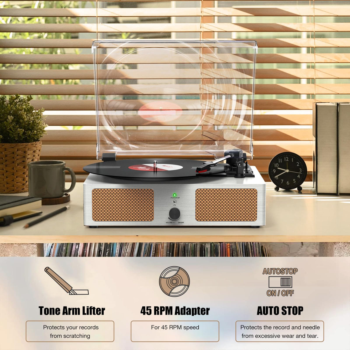 Udreamer back panel showing RCA, USB and AUX ports for flexible connections