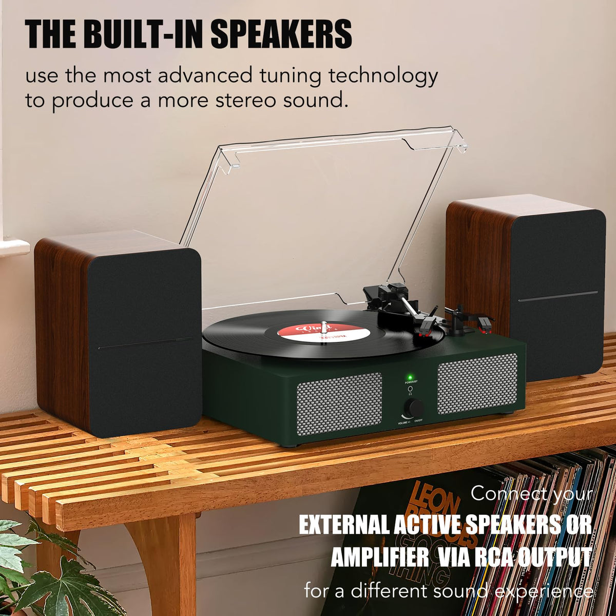 Udreamer built-in speakers and top controls visible for easy operation and instant music playback