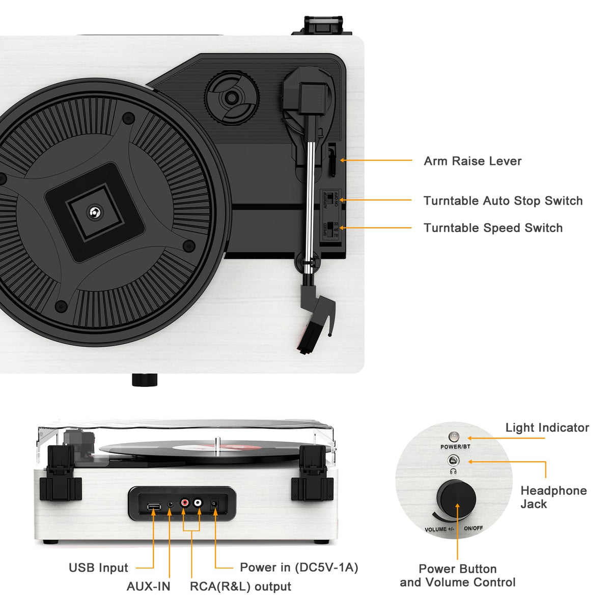 Udreamer headphone jack in use enabling private listening convenience