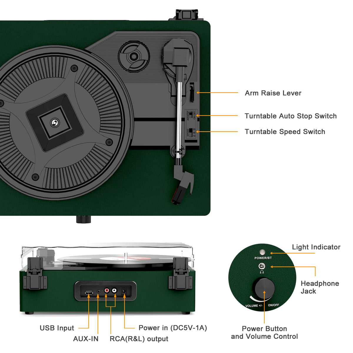 Udreamer headphone jack in use for private listening sessions without disturbing others