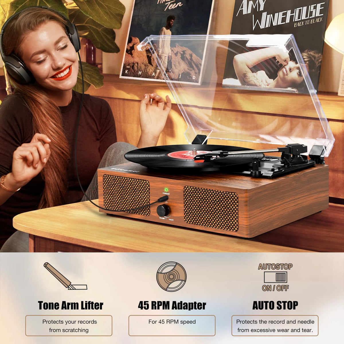 Udreamer UD-001 headphone jack for private listening sessions.