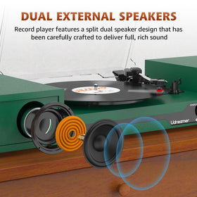Udreamer auto-stop feature pauses playback when finished to protect records.