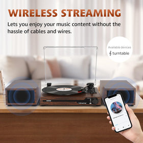 Udreamer vinyl turntable with Bluetooth 5.3 enables wireless music streaming