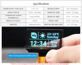 UeeKKoo display with SPI/I2C interface options for flexible wiring