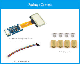 UeeKKoo OLED on Raspberry Pi setup showing compatibility and wiring