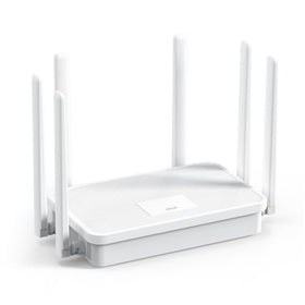 UeeVii WR3000K WiFi 6 router with six antennas boosts home coverage and speed.