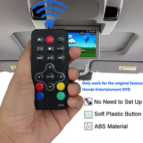 Uehba replacement remote, top view highlights compact form factor for car console fit.