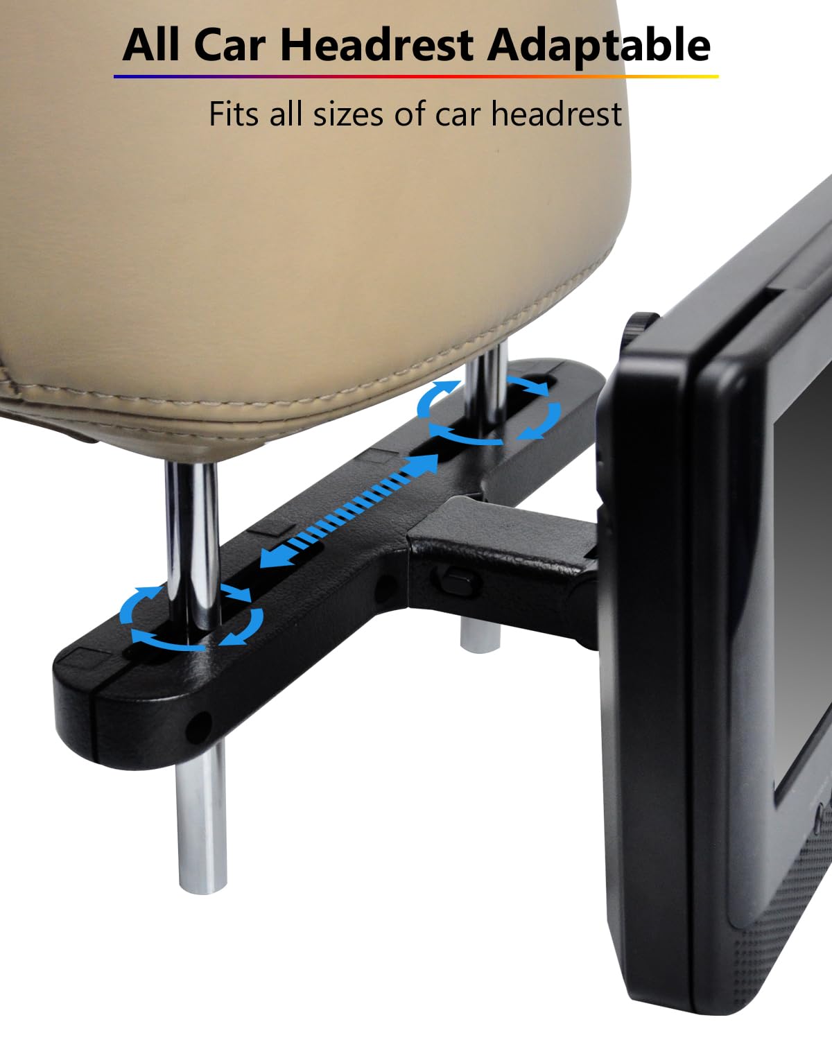 UEME dual-screen mounting brackets facilitate easy installation and consistent screen positioning.