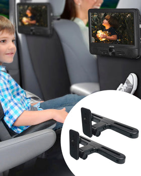UEME headrest mount with screw options adapts to various car headrest legs.