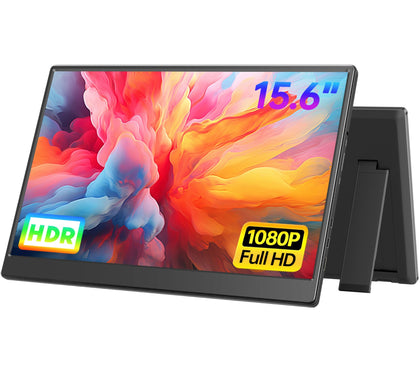 UFYQL front view showing full 15.6-inch FHD screen and slim bezel, great for productivity