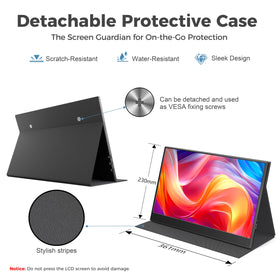 UFYQL protective case used as adjustable stand for stable viewing angles