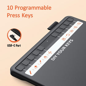 UGEE side profile highlighting the S640 thin 1cm body for easy transport