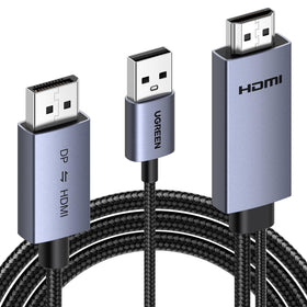 UGREEN 4K bidirectional HDMI to DisplayPort cable, 66ft, enables 4K@60Hz across devices