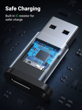 UGREEN adapter connected to USB-C flash drive for high-speed transfers