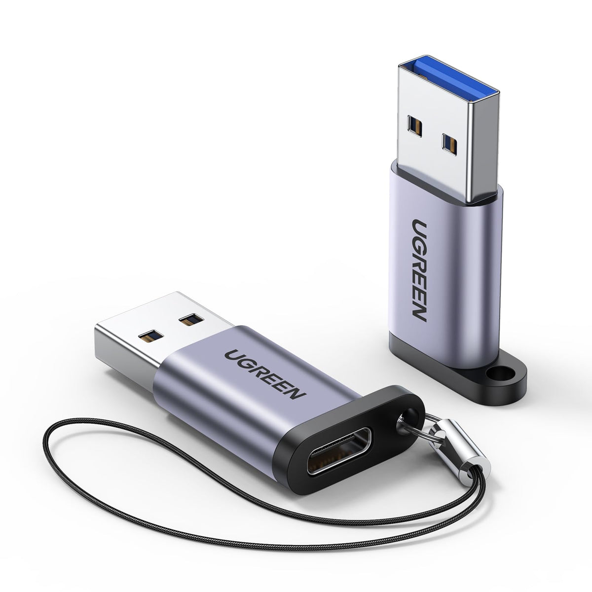 UGREEN two-pack packaging and adapters for spare-or-shared use