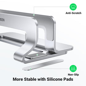 UGREEN anti-slip silicone pads protect the laptop from scratches.