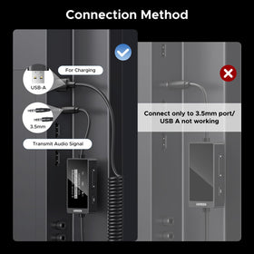 Dual-pairing supports two wireless headphones for shared listening.